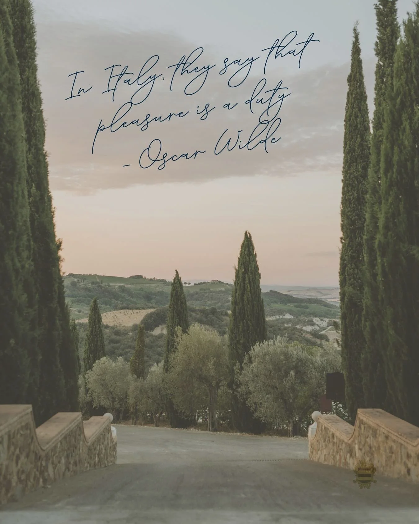 In Italy, they say that pleasure is a duty &mdash; Oscar Wilde

And I couldn&rsquo;t agree more. This philosophy feels as true today as it did in Wilde&rsquo;s time. For me, beauty, flavor and connection aren&rsquo;t indulgences for rare occasions &m