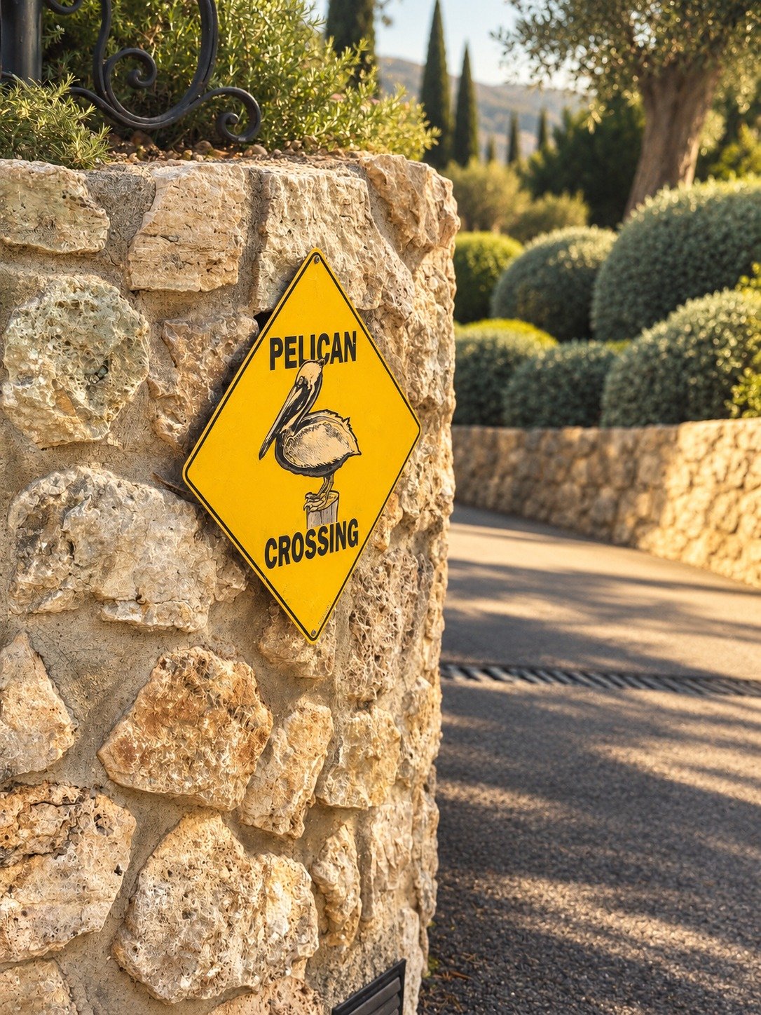 il-pellicano-pelican-crossing-sign-driveway.jpg.JPG