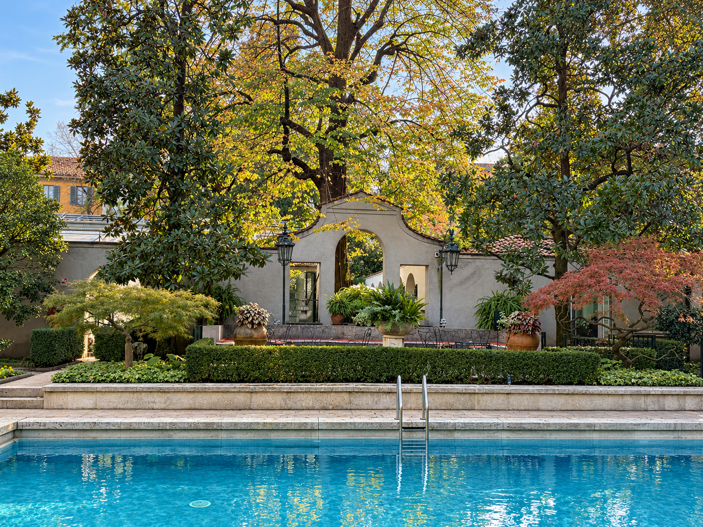 Villa Necchi's outdoor pool