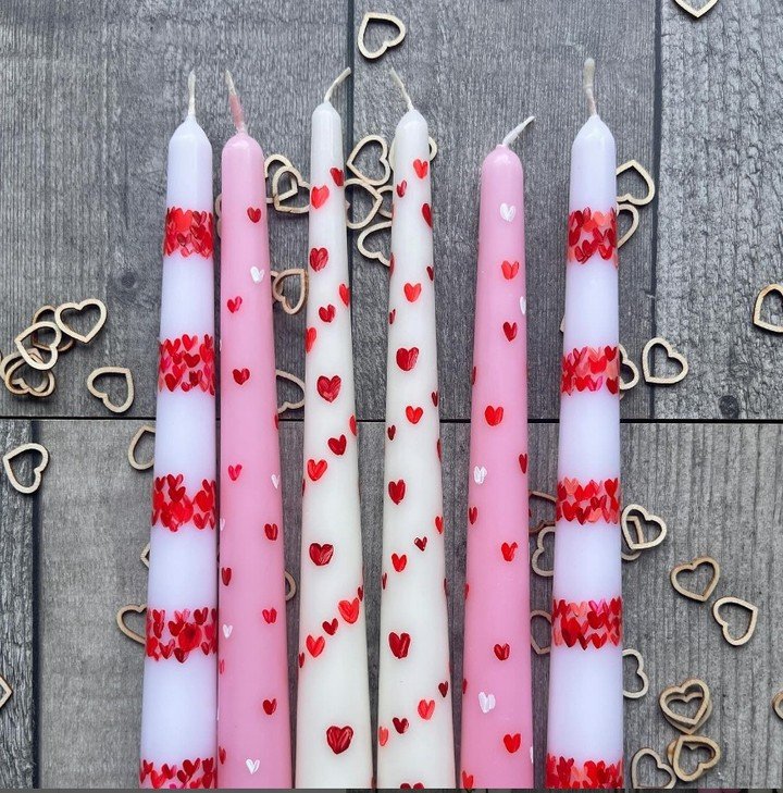 💖 Set the Perfect Mood for Your Valentine's Day Dinner 💖

Looking to add a romantic touch to your celebration? 

Check out these stunning designs from @sarahfaydesigns. Our dinner candles bring a warm, inviting glow to any table, creating the ideal