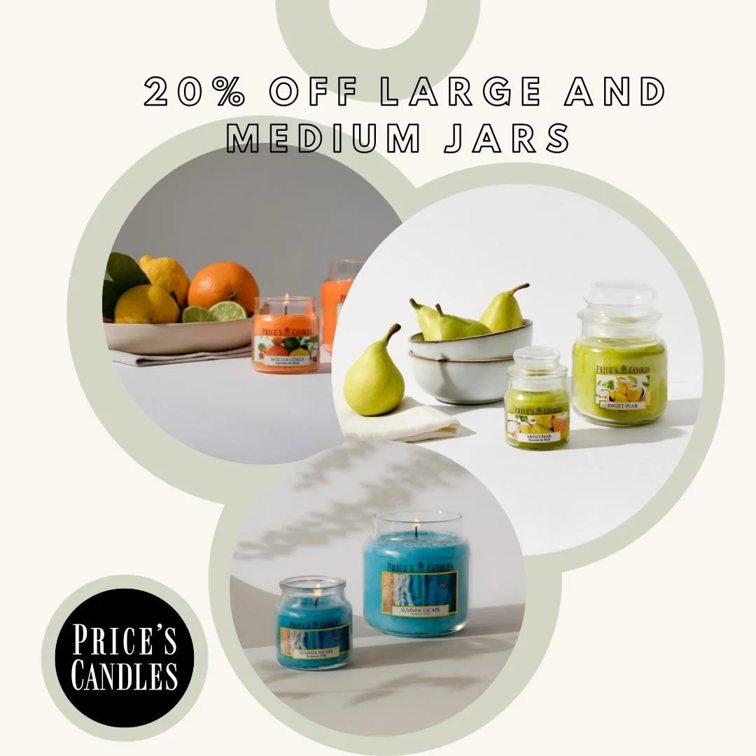 Enjoy 20% OFF on both Large Jars and Medium Jars from our fragrance range. 

Whether you&rsquo;re after a calming lavender or an energizing citrus scent, now&rsquo;s the perfect time to bring home your favourites at an unbeatable price! ✨

Which scen