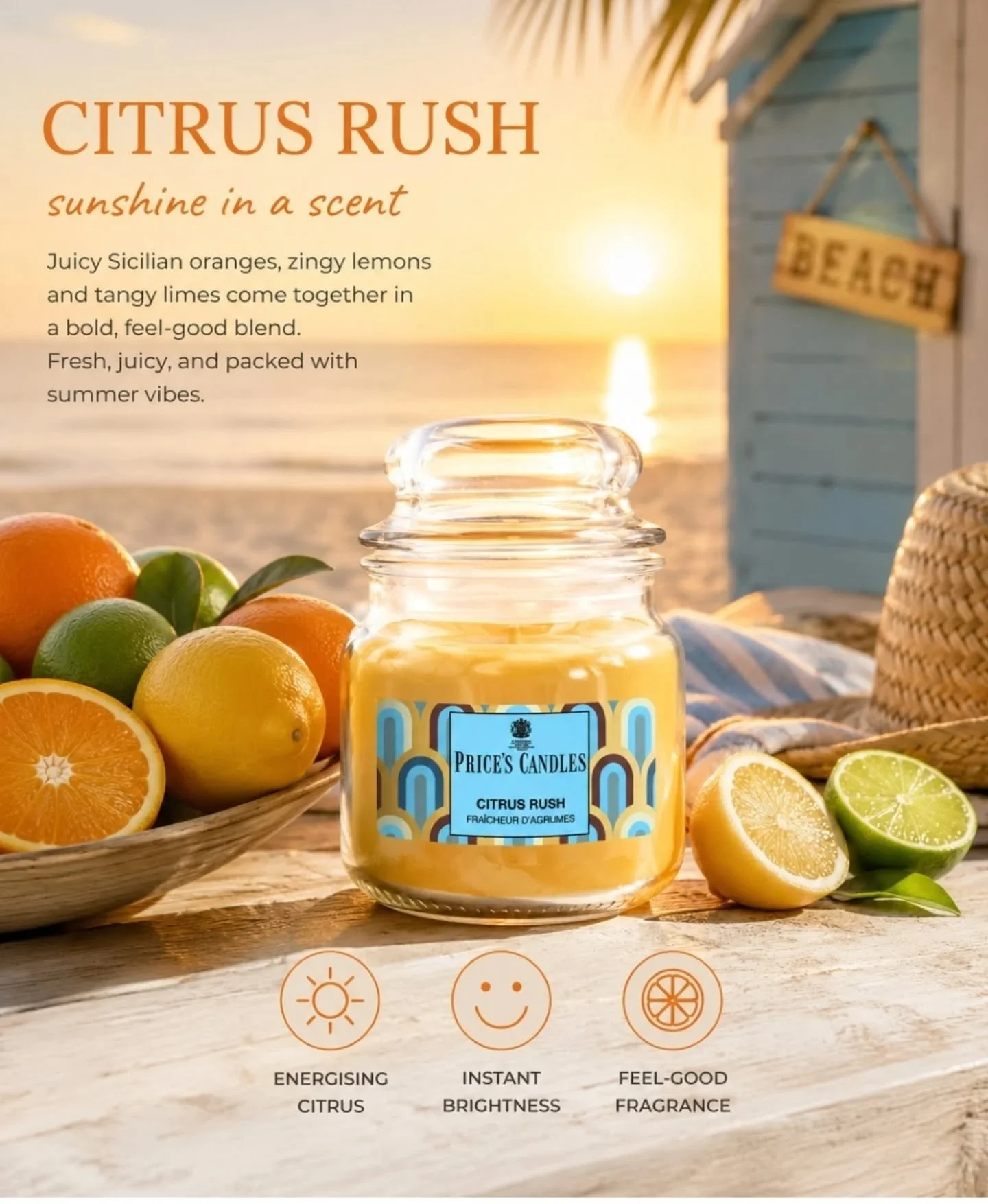 Fun fragrance fact: 75% of the emotions we experience every day are triggered by smell. That&rsquo;s why fresh citrus scents like lime, lemon, and orange are often associated with feelings of freshness, energy, and positivity ✨

Basically&hellip; the