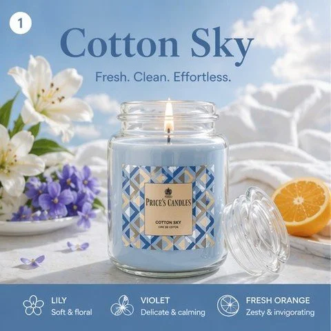 In the Mood for&hellip; a fresh, uplifting escape?

July brings longer days, open windows, and homes that feel a little busier. Our Cotton Sky scented candle collection is designed to bring a sense of calm and clarity back to your space.

A refined b