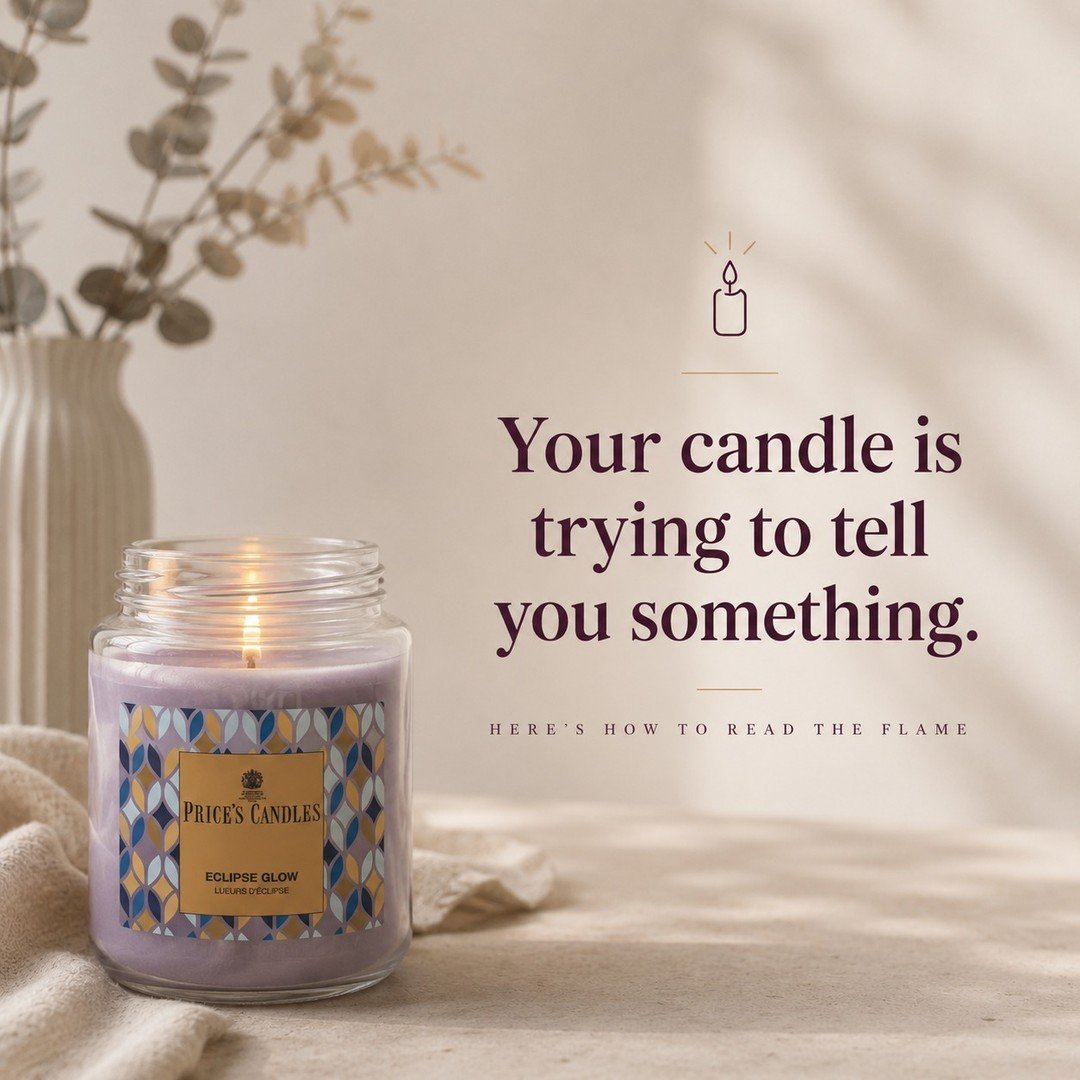 Every flame tells a story. 🕯️

A flickering flame, a mushroom on the wick, or a little black smoke aren't faults&mdash;they're your candle giving you clues about how it's burning.

Learn to read the signs, and you'll enjoy:
✨ A cleaner burn
✨ Better