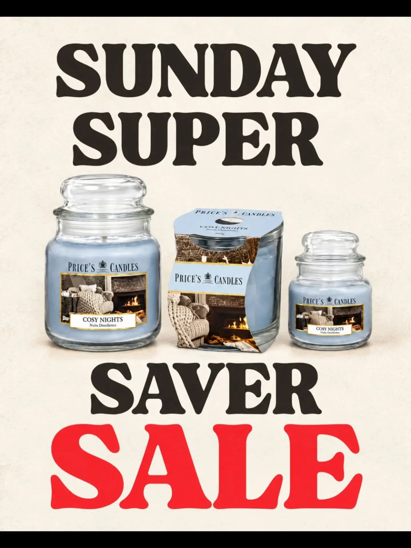 No words needed&hellip; 🕯️🤍

If Cosy Nights is your fragrance, click away for 50% OFF all Cosy Nights candles with code COSY.

Hurry, offer ends Tuesday at 11:59pm! ✨

#PricesCandles #CosyNights #SundaySaver