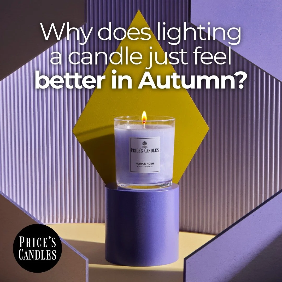 Ever wondered why lighting a candle just feels BETTER in Autumn?

That warm glow
Soft candlelight instantly makes a room feel warmer and cosier.

Scent = memories
Fragrance is closely linked to memory - which is why certain scents instantly feel like