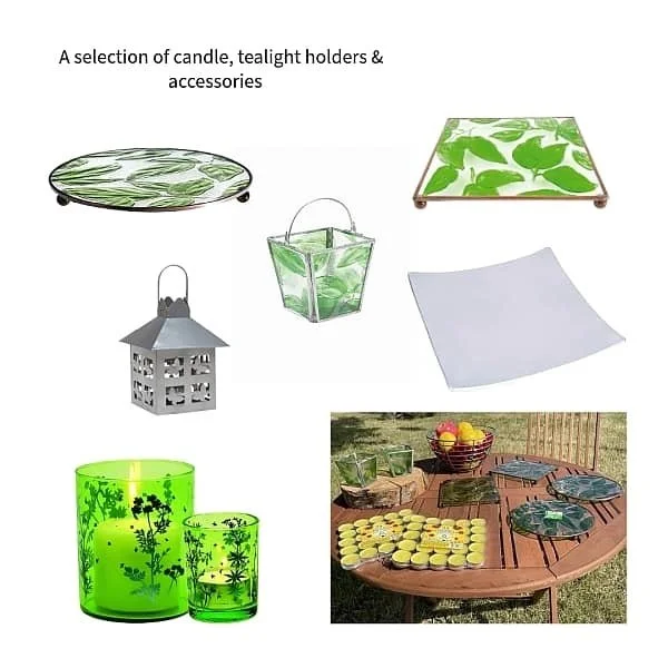 Garden Tealight, Candle Holders and Plates