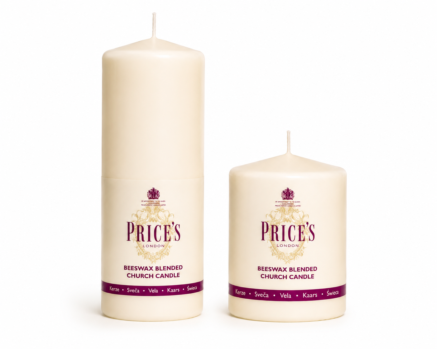 Beeswax Pillars