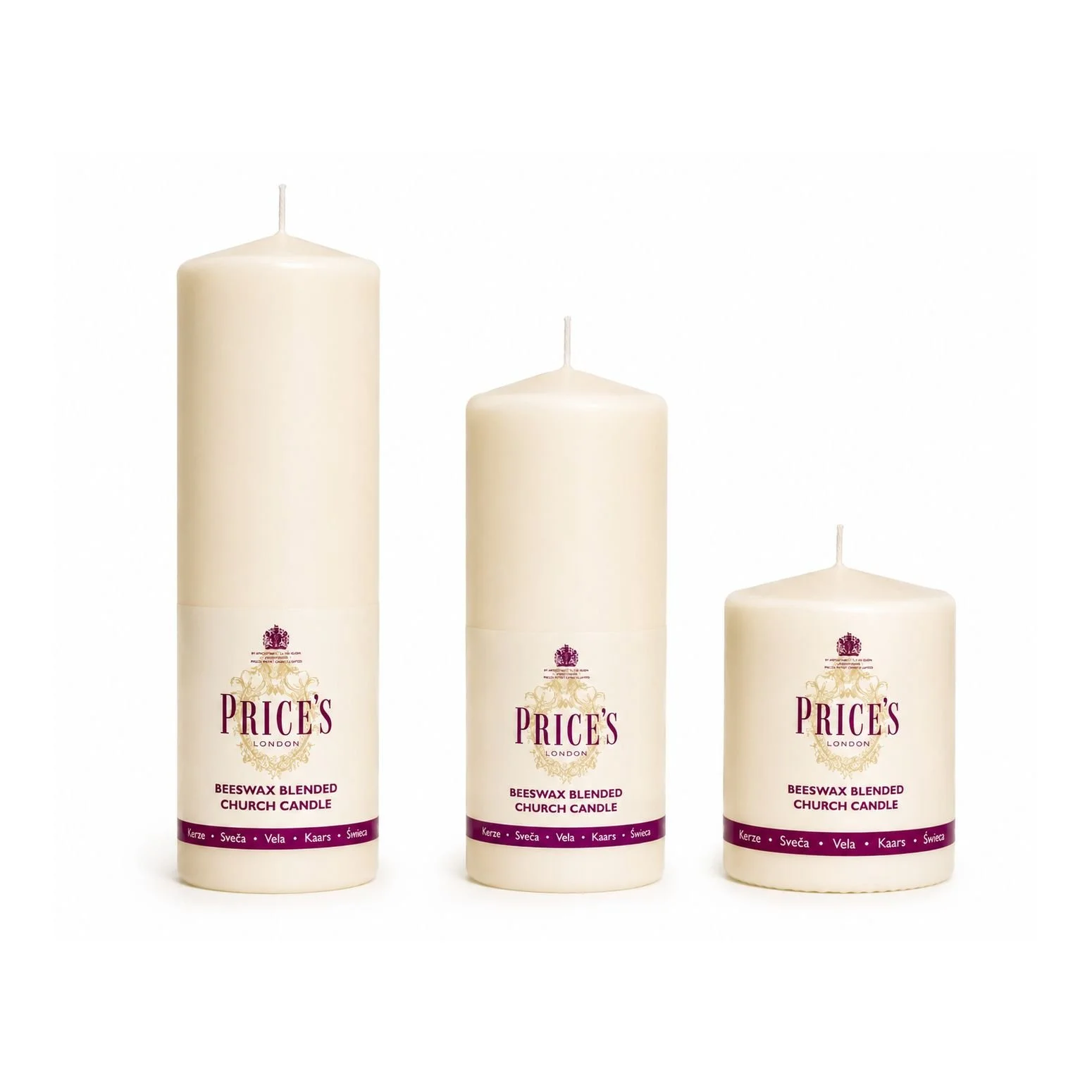 Beeswax Pillars