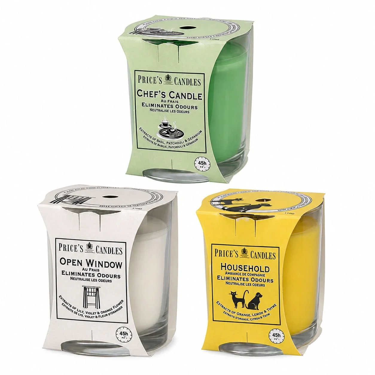 Mixed Odour Eliminating Candles