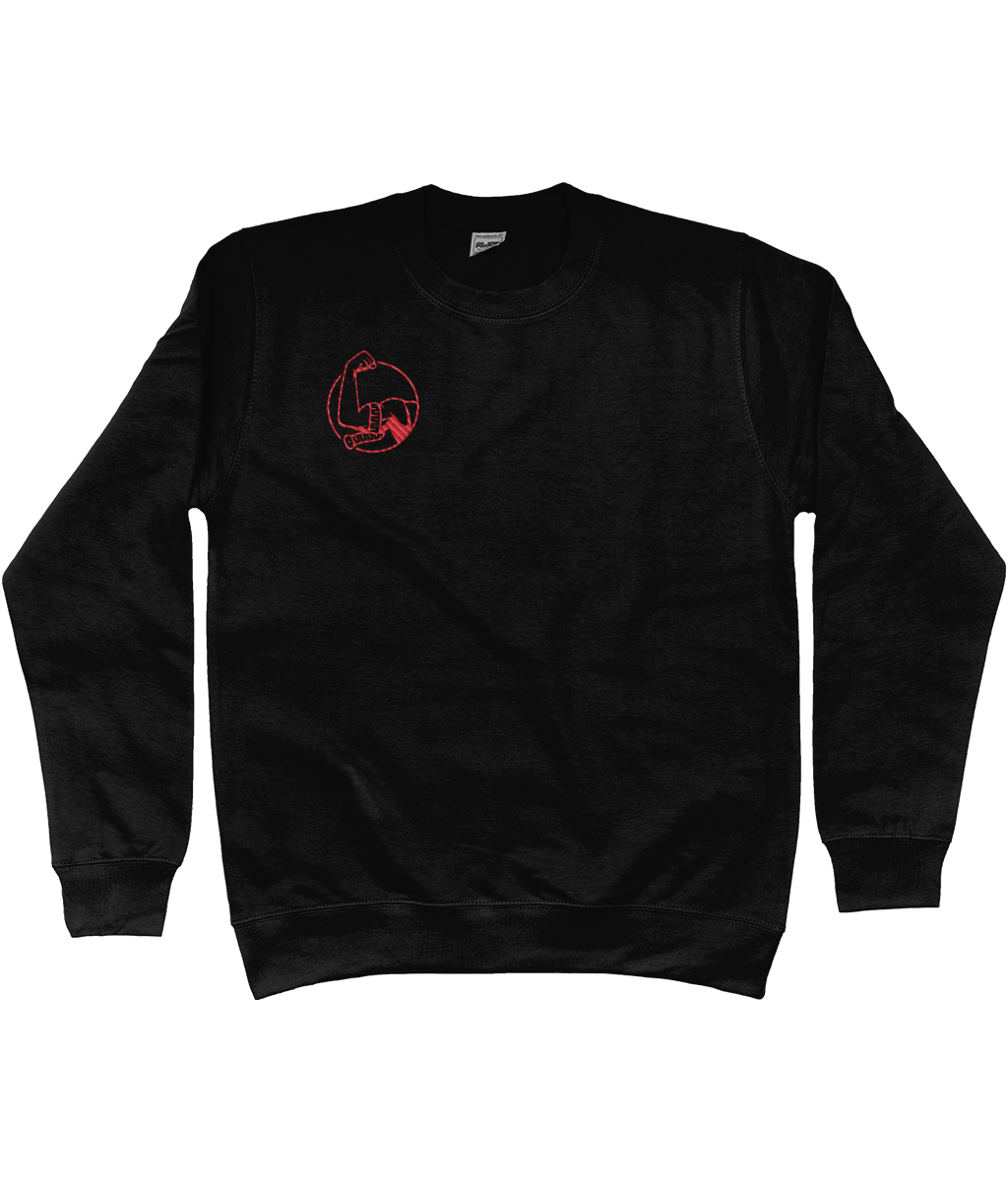 Black Sweater Red Logo Embroided.png
