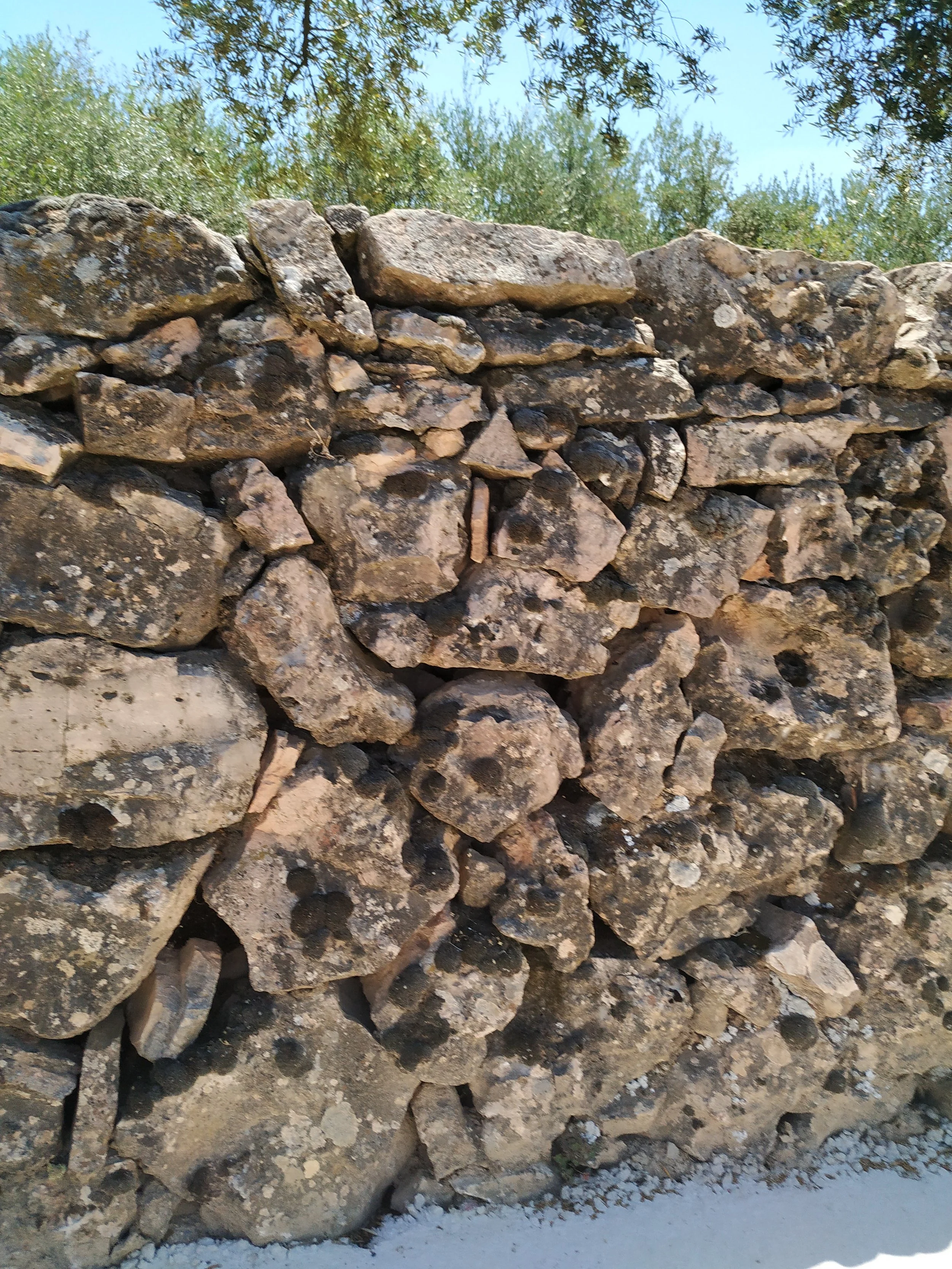 Dry stone wall