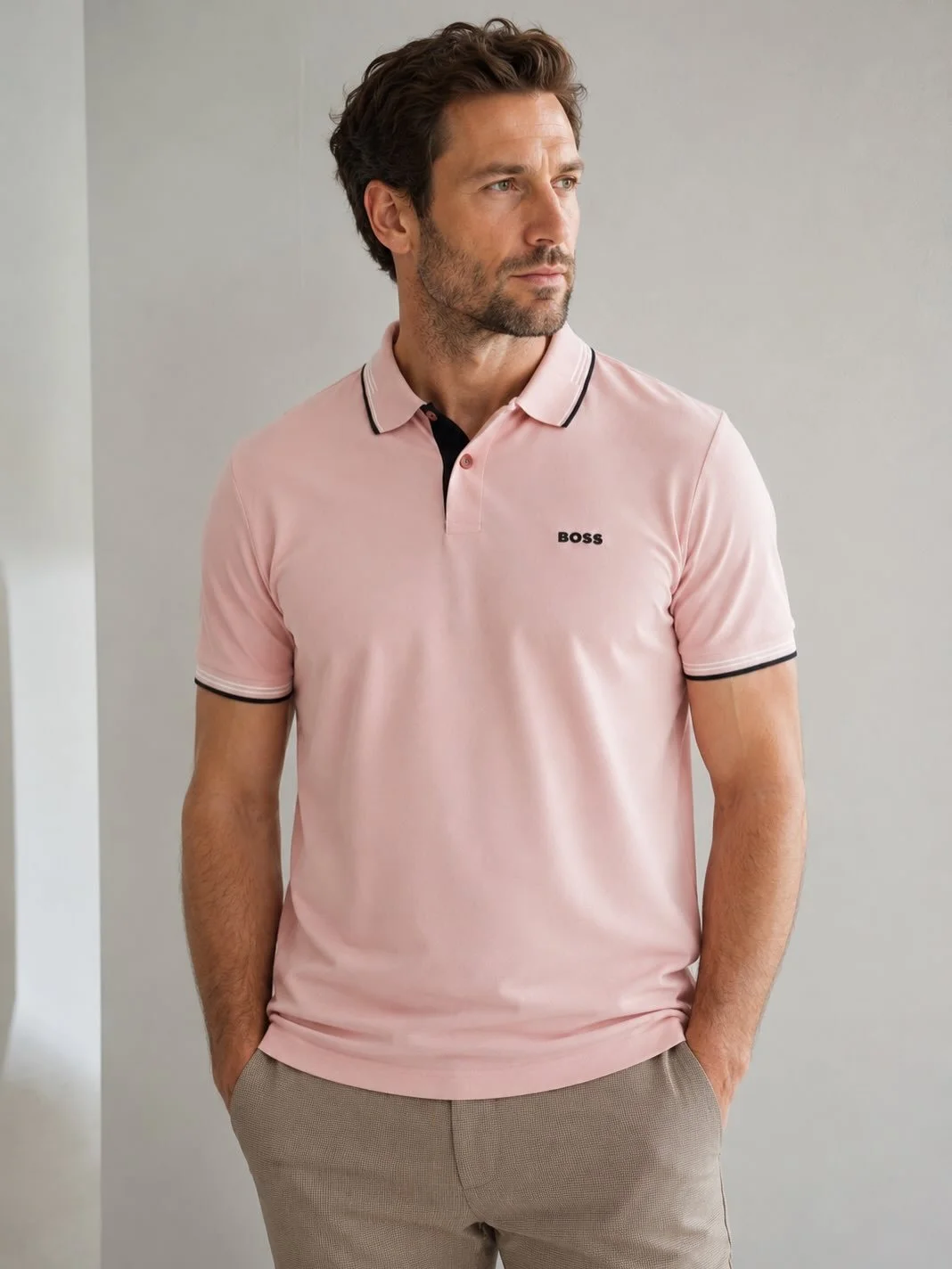 Summer time, Polo time! 
Pink vs blue what&rsquo;s your favourite? 
#boss #visconti #polo #kortrijk #summer
