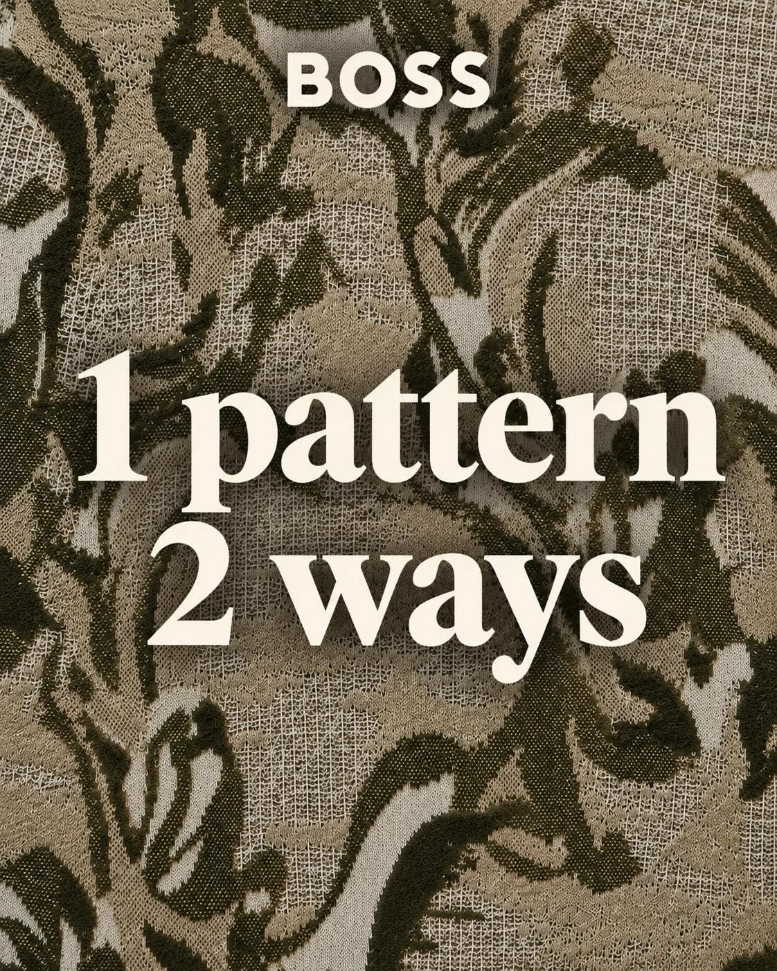New Collection! 
1 Pattern 2 ways by @boss 
In store now @viscontikortrijk