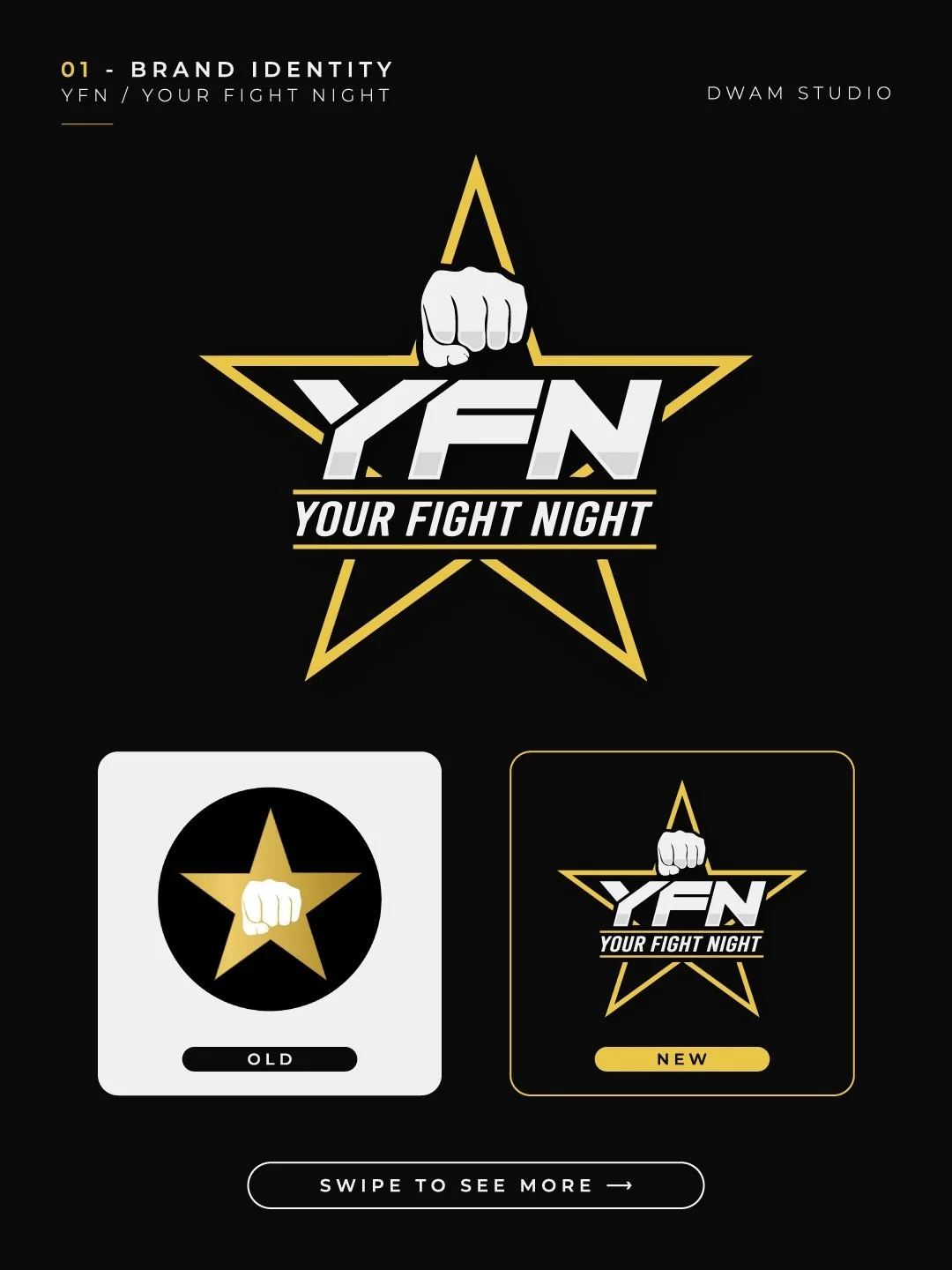 This is what a fight night should feel like 🥊

Bold. Sharp. Unignorable.

A brand built for energy, tension, and attention

#brandidentity #branddesign #fightnight #mmadesign #designstudio