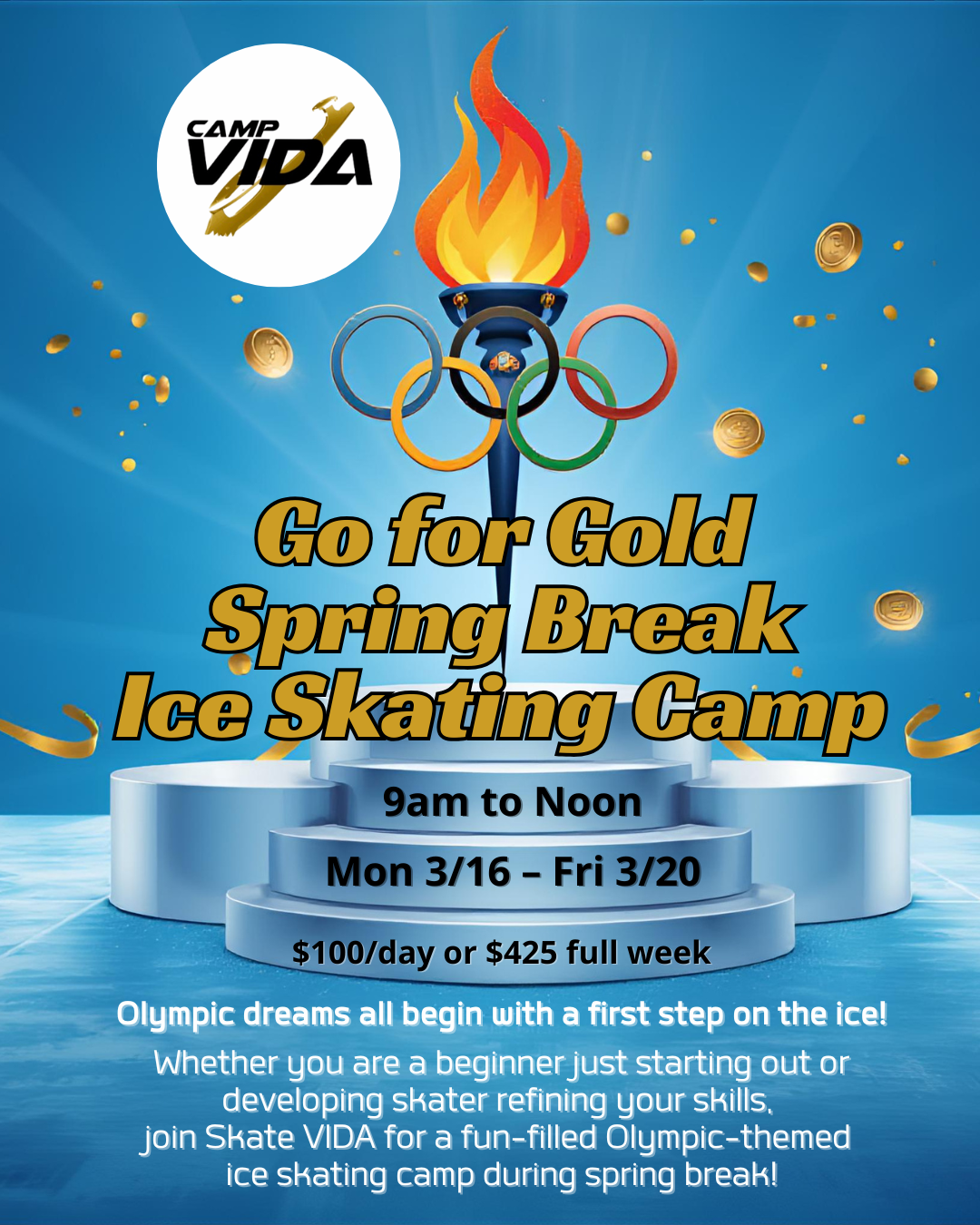 March 2026 Spring Break Ice Skating Camp