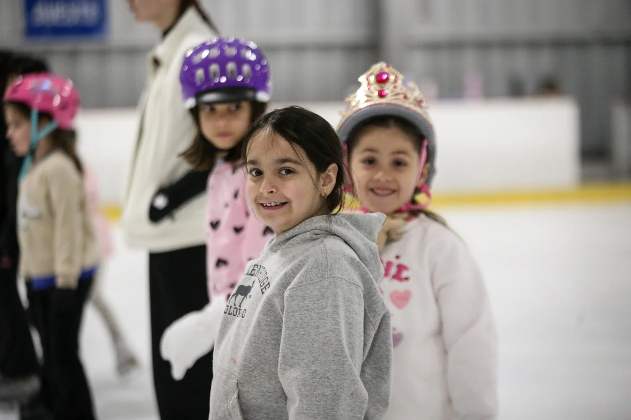 Skaters having fun at ice skating camp in Austin at Skate VIDA