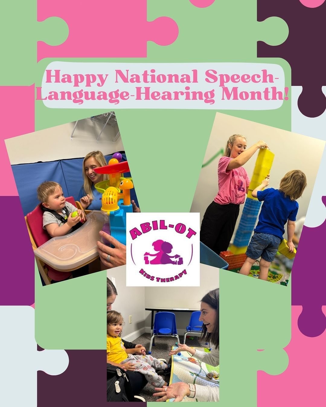 🗣️🎧 May is National Speech-Language and Hearing Month, and at Abil-OT Kids Therapy, we&rsquo;re proud to celebrate the power of communication! 💬✨
Our amazing speech therapists help kids find their voices, build confidence, and connect with the wor