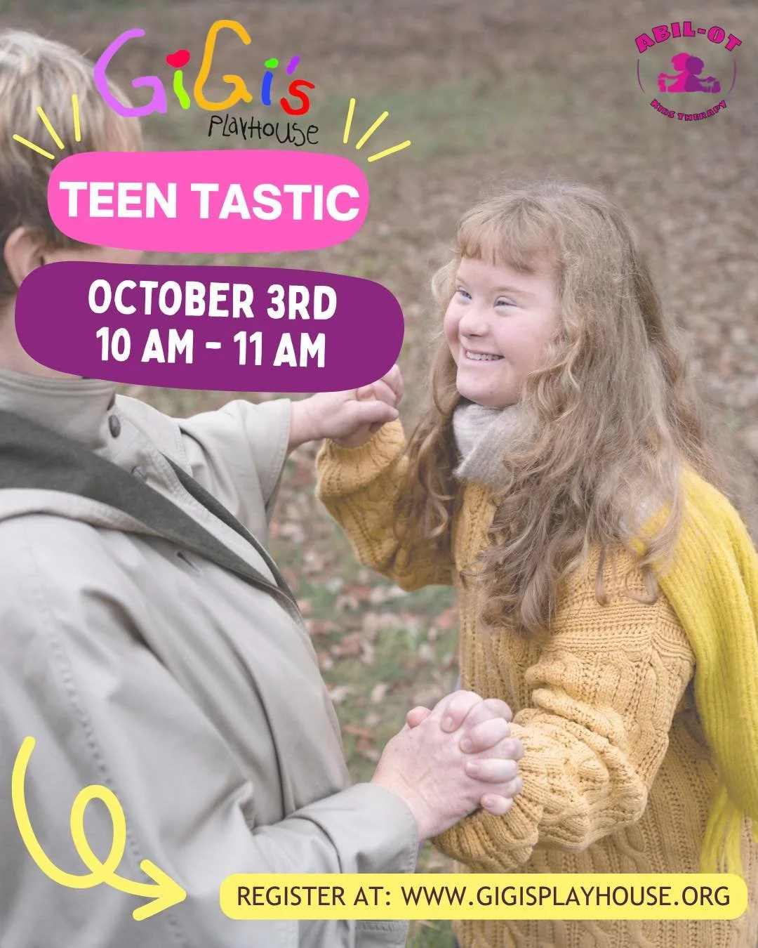 🎉 We&rsquo;re so excited for another Teen Tastic&mdash;a fun and supportive social group for teens to connect, communicate, and grow together!

Join us Friday, October 3rd at Abil-OT Kids Therapy in Clayton for games, teamwork activities, and meanin