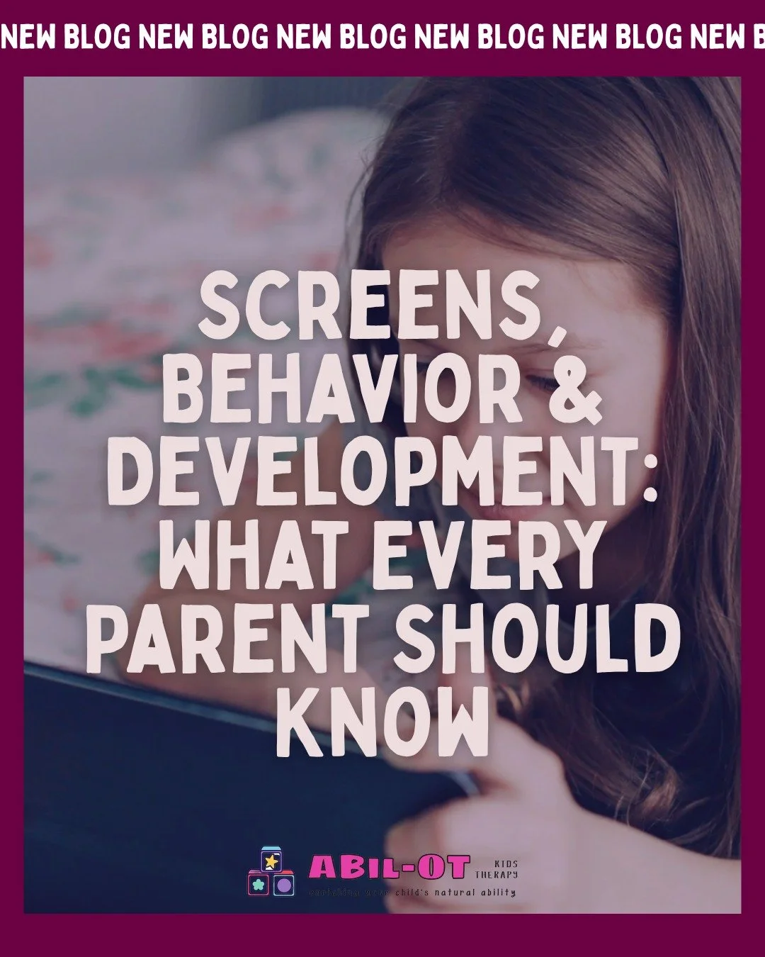 New on the Abil OT Kids Therapy Blog! ✨📱

&ldquo;Screens, Behavior &amp; Development: What Every Parent Should Know&rdquo; 🧡

From meltdowns after tablet time to questions about attention, sleep, and sensory overload&mdash;this blog breaks down how