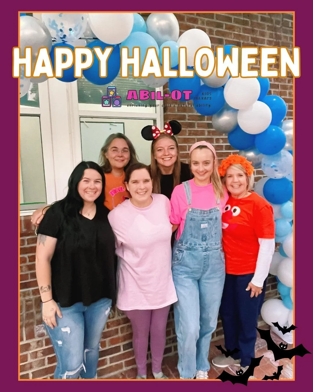 🎃👻 Happy Halloween from Abil-OT Kids Therapy!

We hope your day is filled with lots of fun, laughter, and maybe just a little bit of spooky! 💜🧡

#HappyHalloween #AbilOT #Ability2Play #PediatricTherapy #RaleighNC #HalloweenSmiles