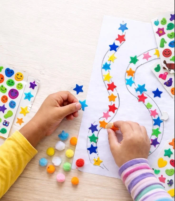 Happy National Sticker Day! 

Stickers are a powerful tool in kids&rsquo; occupational therapy.

Peeling, placing, and pressing stickers helps build:
✔️ Fine motor strength
✔️ Hand&ndash;eye coordination
✔️ Bilateral coordination
✔️ Focus and follow-