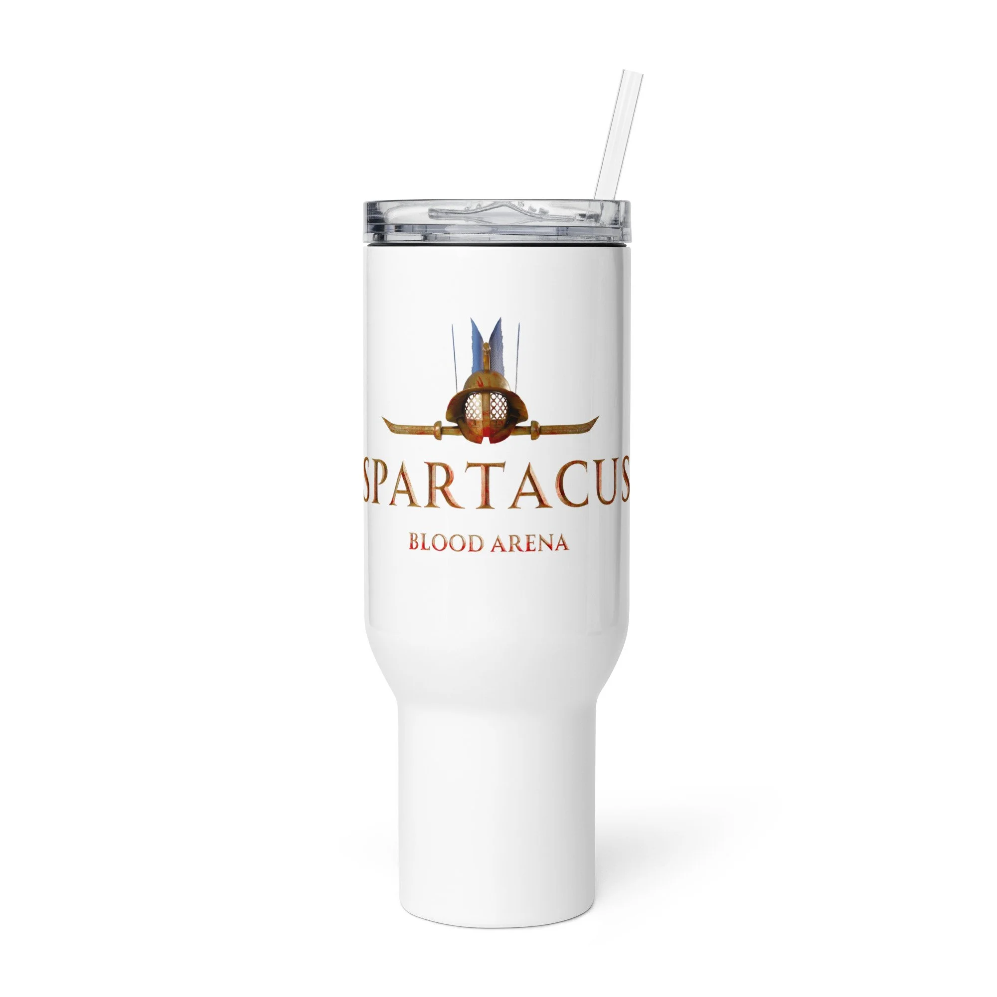 Travel mug with a handle