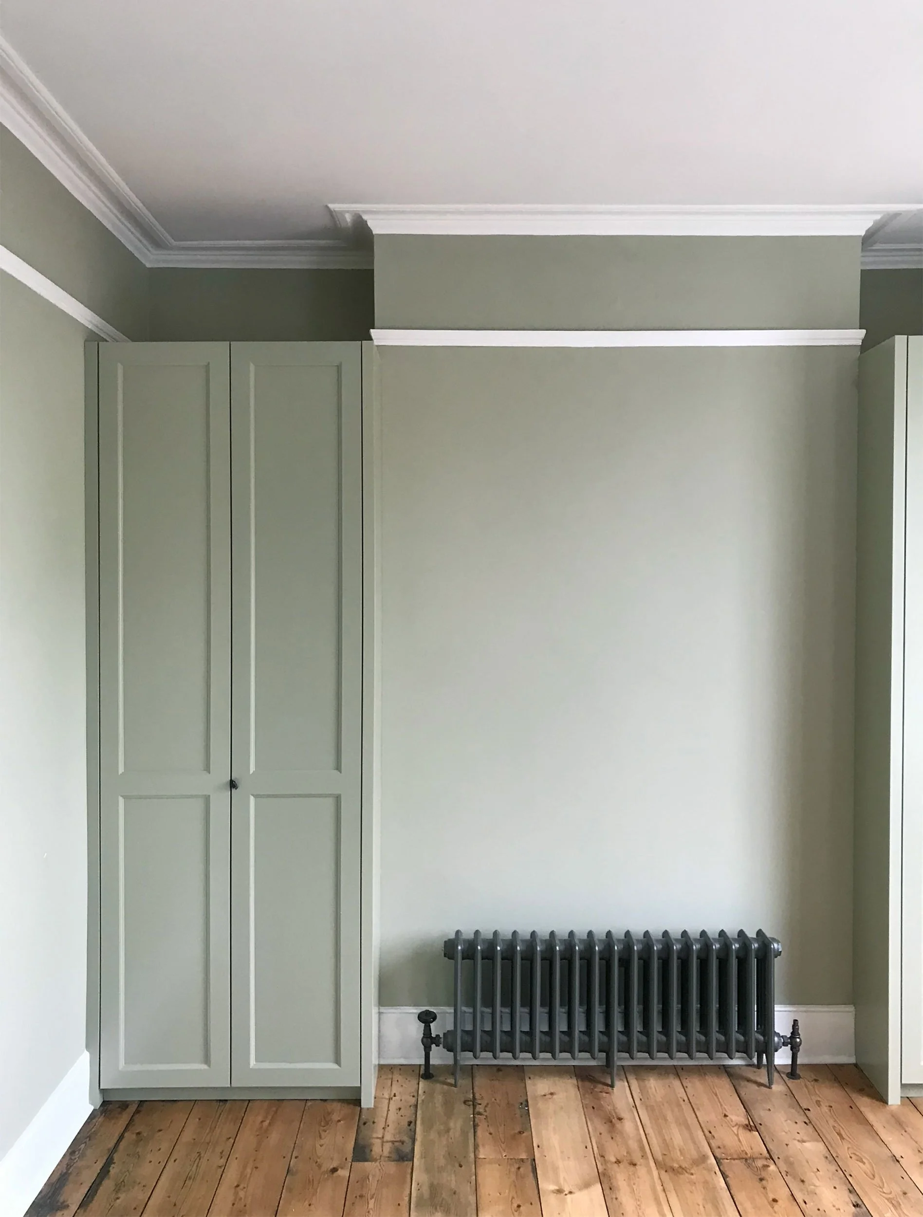 bespoke fitted painted wardrobe Frome Somerset