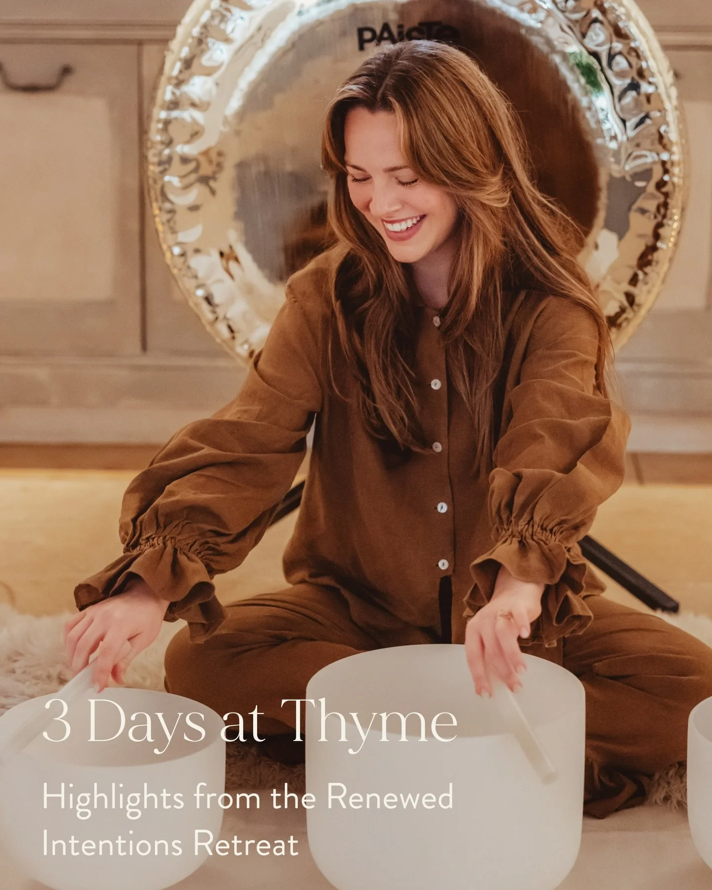 Three days at @thyme.england 

Held in a space that invited us to slow down, soften and fully arrive in conversation, in movement, and in the quiet moments in between.

Alongside this, @aureliacellular.uk became part of the rhythm of the retreat from