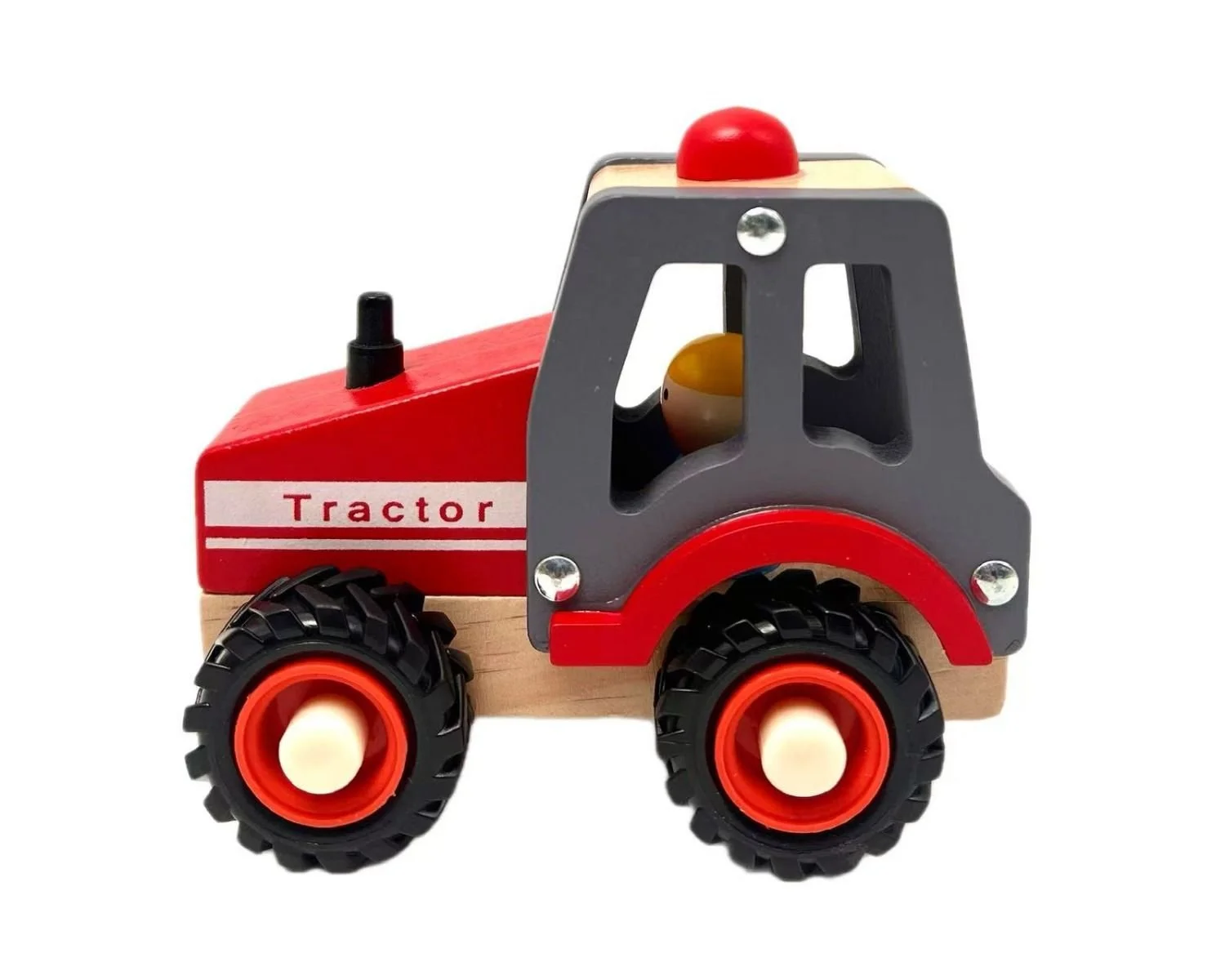 Wooden Red Tractor