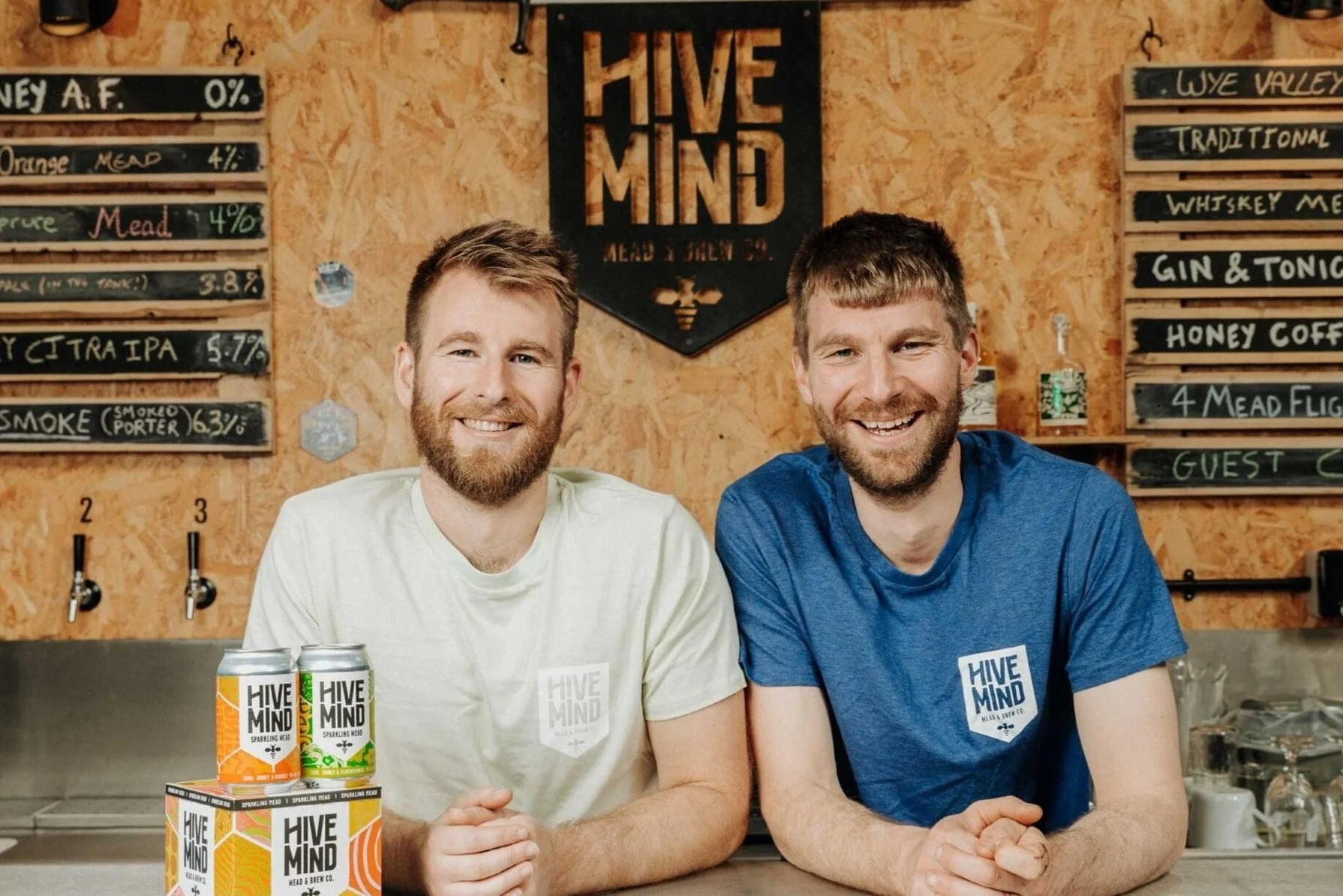 L-R-Kit-and-Matt-Newell-co-founders-of-Hive-Mind-at-the-meadery-bar-in-Caldicot--scaled.jpg
