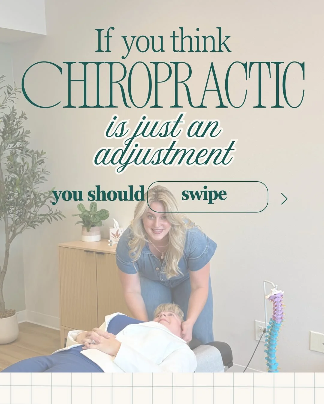 Discover the difference at House of Chiropractic✨👩🏼&zwj;⚕️

From personalized adjustments to laser therapy, massage, traction, and lifestyle education, we offer a full suite of care options designed to help you feel your absolute best. 🙌🏽

Swipe 