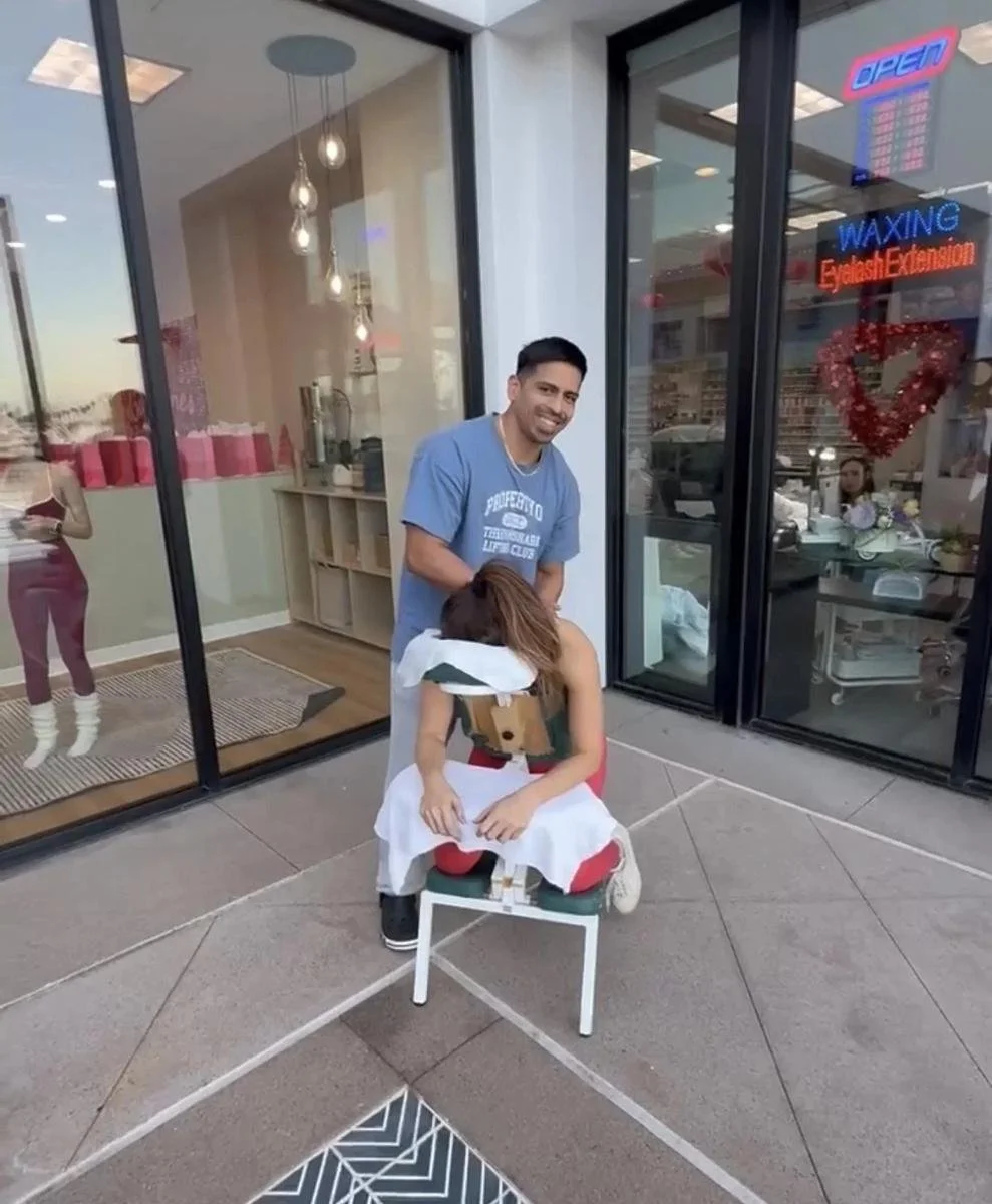Therapeutic chair massage offered by House of Chiropractic in Huntington Beach