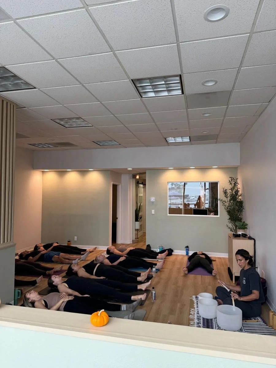 Group breathwork and nervous system class for Seal Beach patients