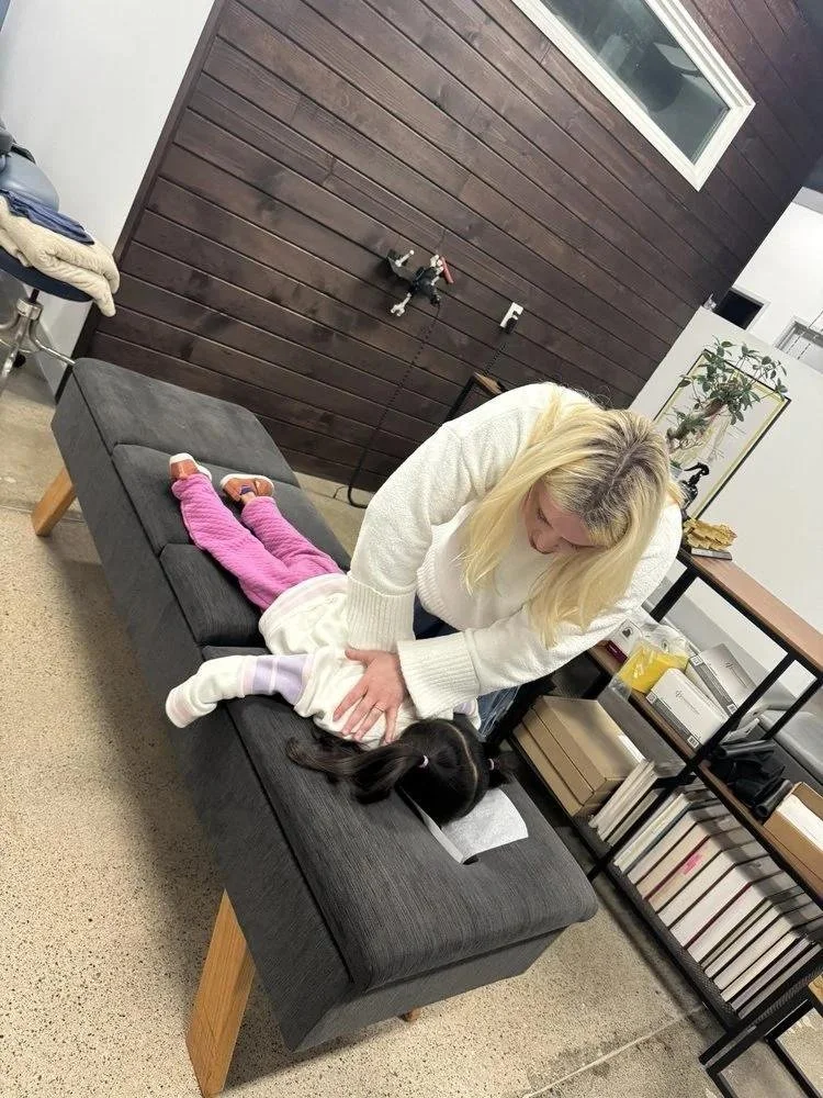 Gentle pediatric chiropractic care supporting a child's nervous system regulation