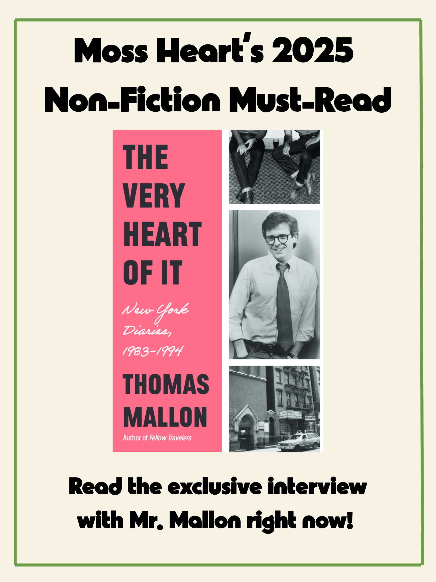 Thomas Mallon’s New York Diaries Are About You