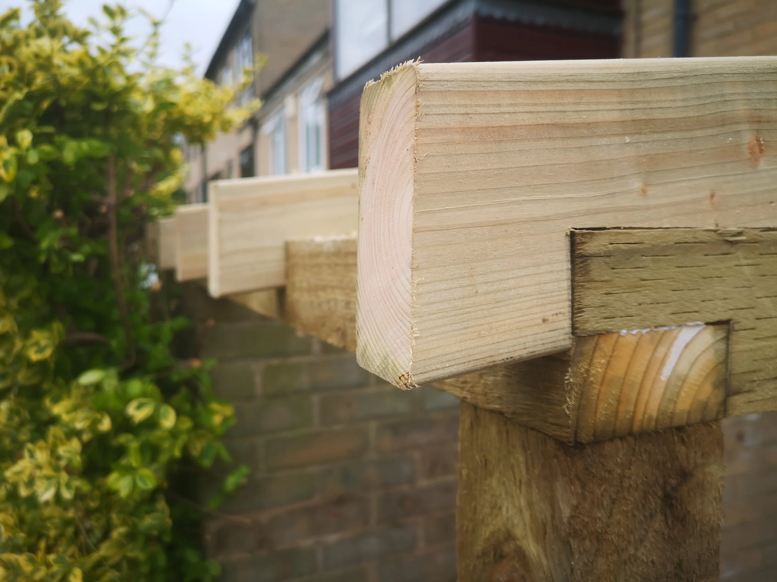 Garden shed carpentry joins in South Croydon