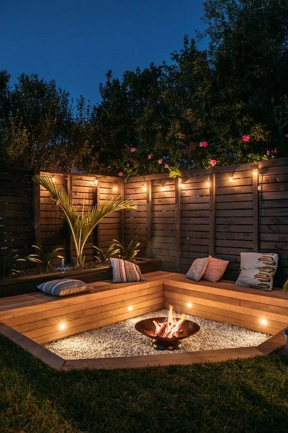 Sunken firepit