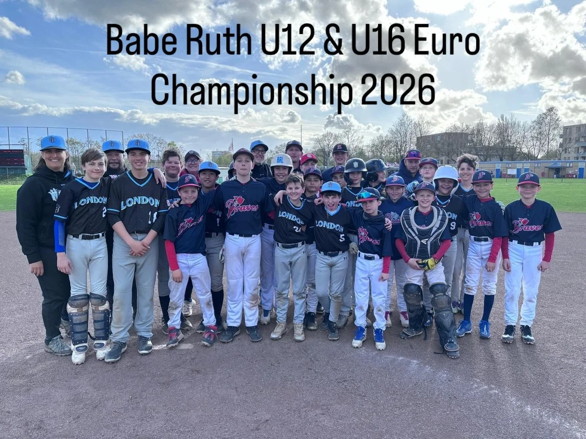 Our U12 and U16 teams competed in the Babe Ruth Euro Championships in Breda, NL this past weekend. They both played exciting games and demonstrated strong fundamental baseball, making us proud. Our young U12 team went 2-3, suffering some one-run loss