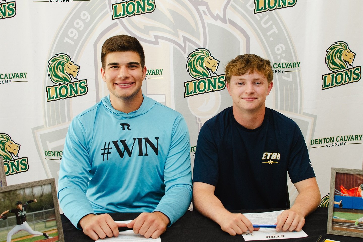Congratulations to Deacon Junk and Blake Leonard for signing to play baseball next year in college! Deacon will be playing at Arkansas State University Three Rivers, and Blake will be playing at East Texas Baptist University. Deacon and Blake, we are