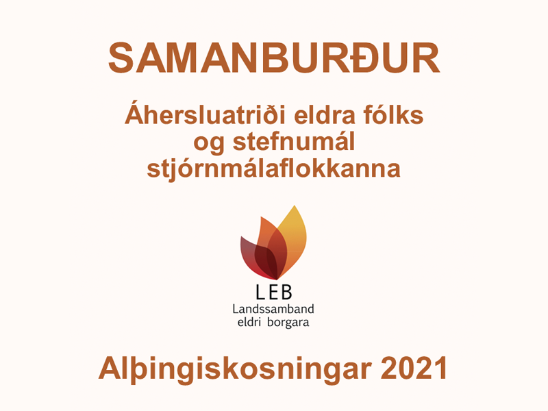 Samanburður LEB - Alþingiskosningar 2021