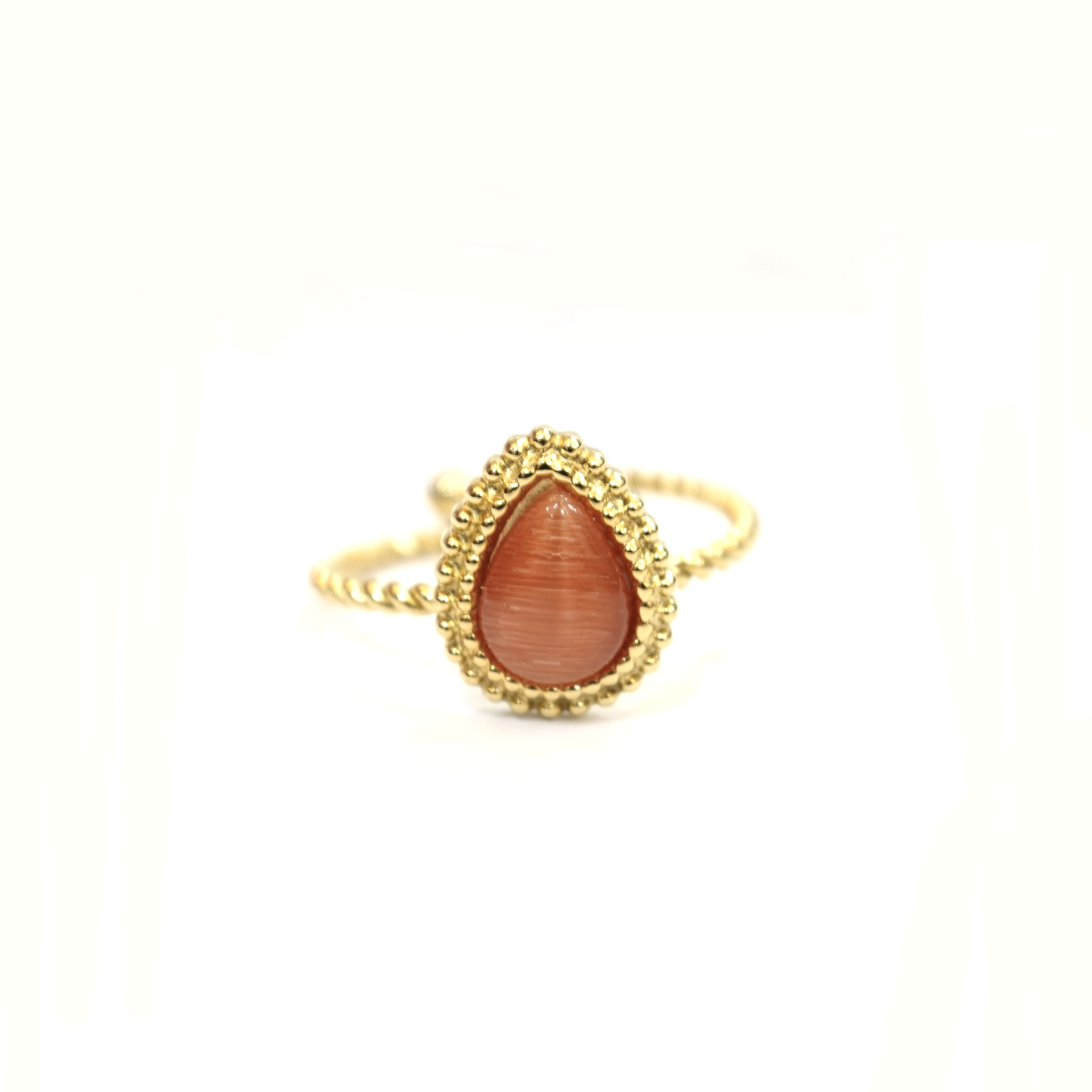 Orange almond ring