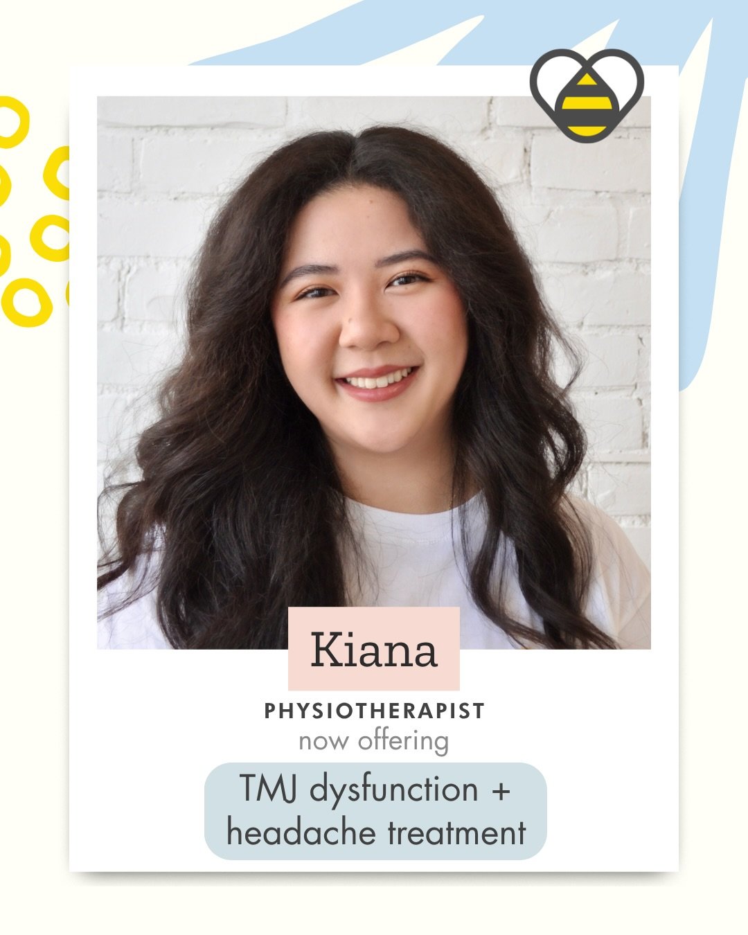 time to reintroduce a few familiar faces because they&rsquo;ve got some new things to offer at wellbe 💛

😁 Kiana, physiotherapist - now offering tmj dysfunction + headache treatment 
✨ Talia, physiotherapist - now offering pelvic health physiothera