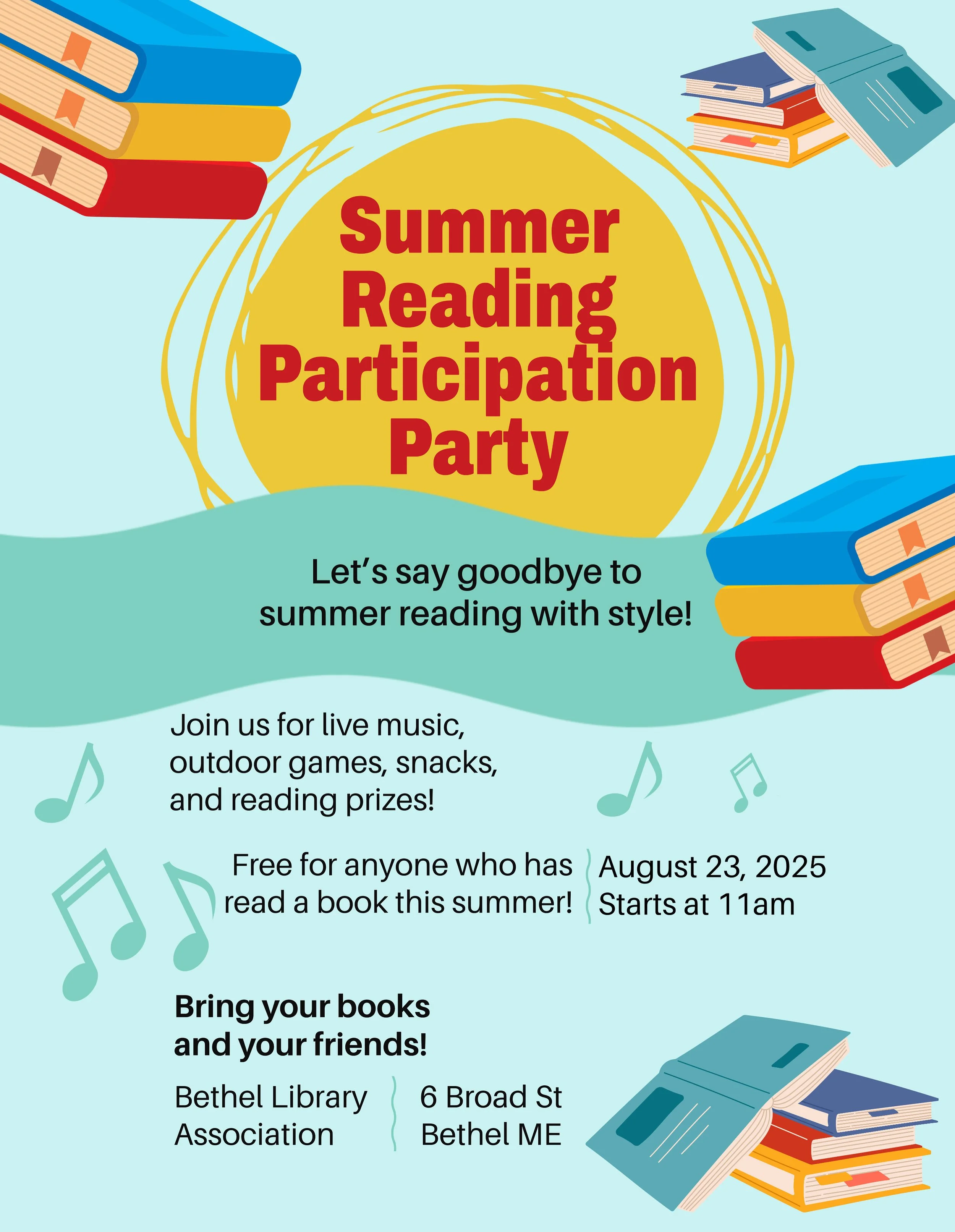 Summer Reading Participation Party