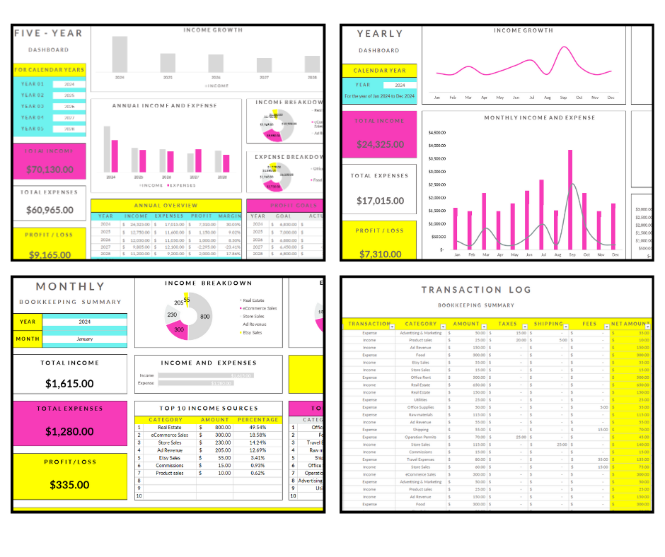 Bookkeeping Tracker