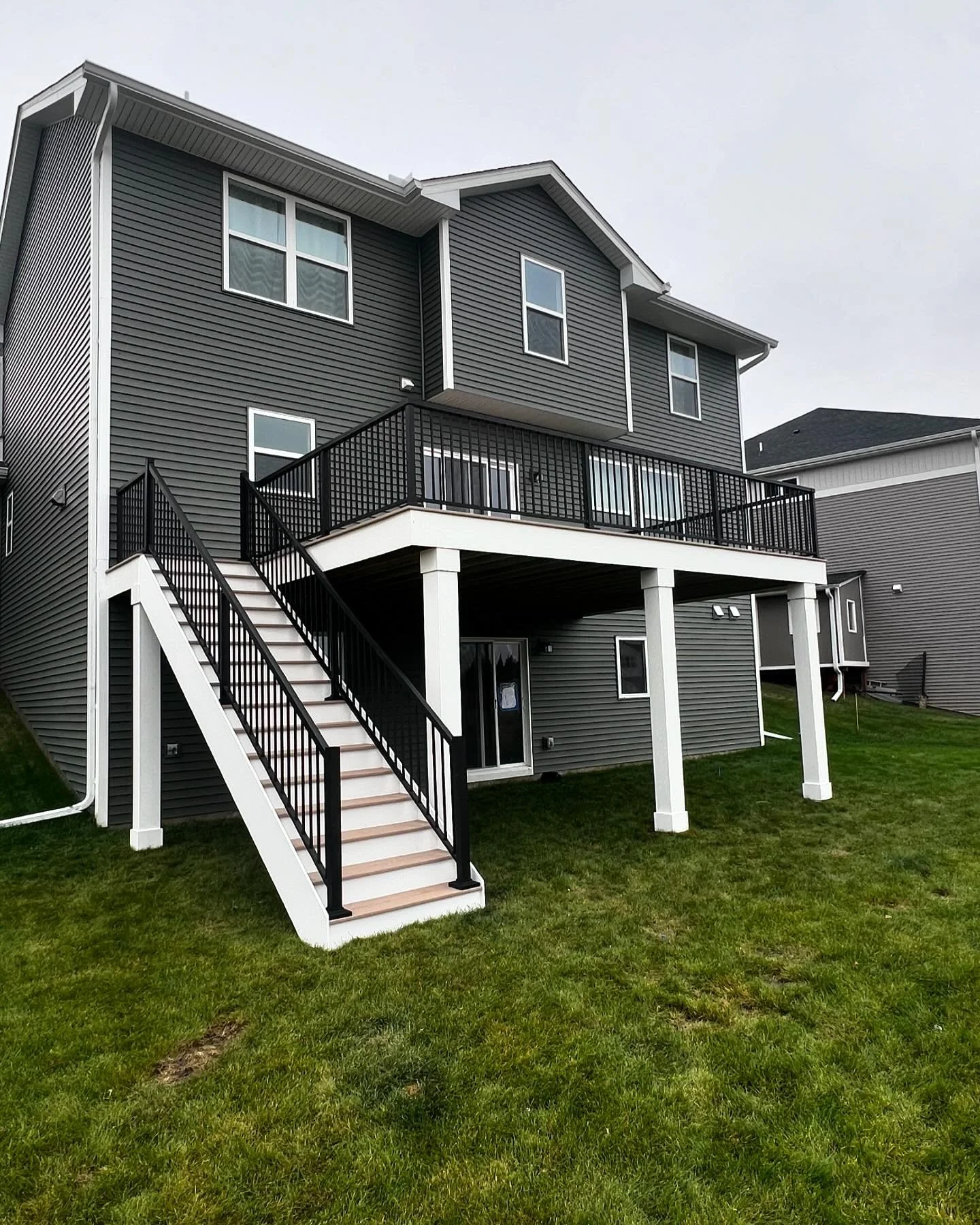 Another deck knocked out before winter! Call today to get on the schedule before the snow starts to fly!