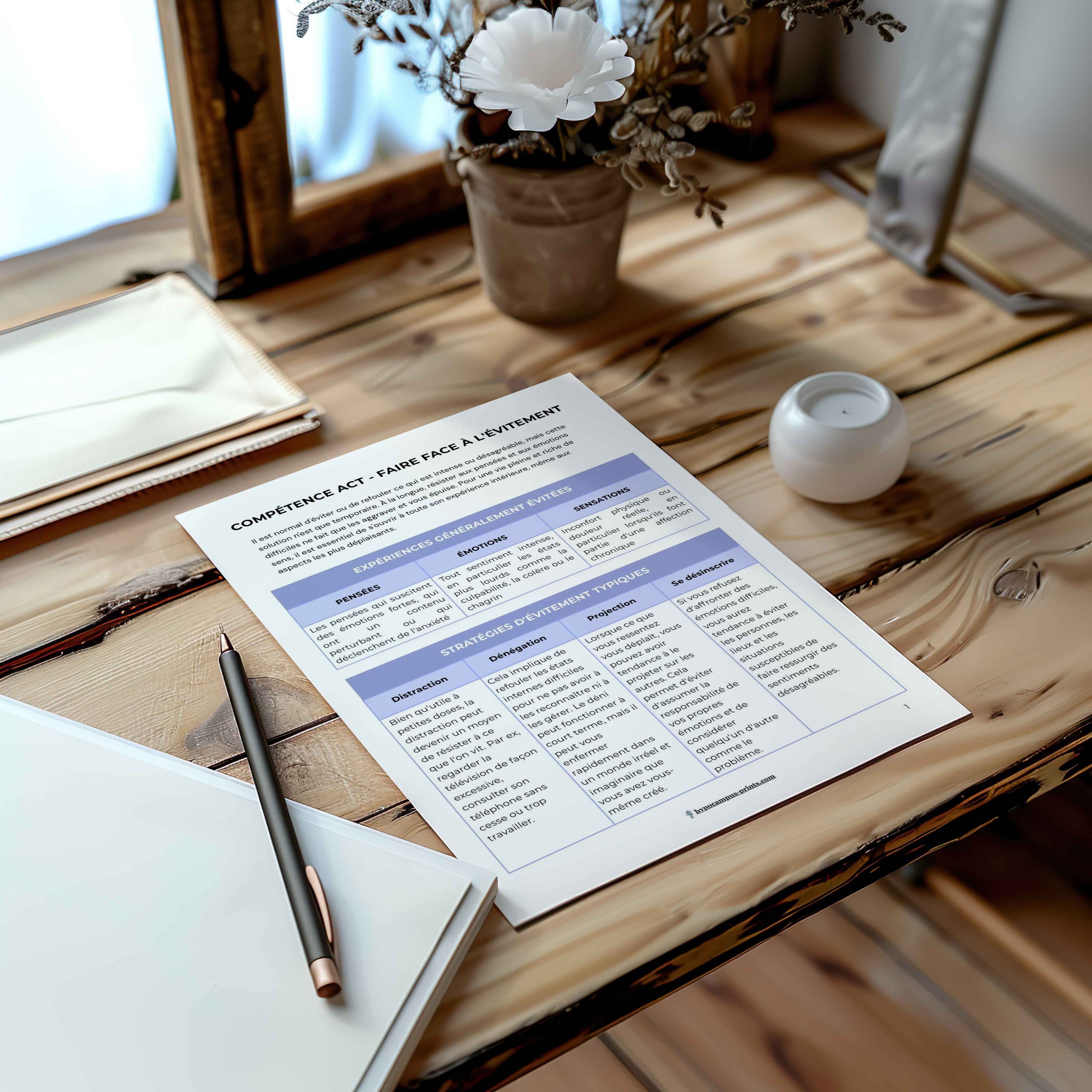 ACT - Compétences d'Evitement