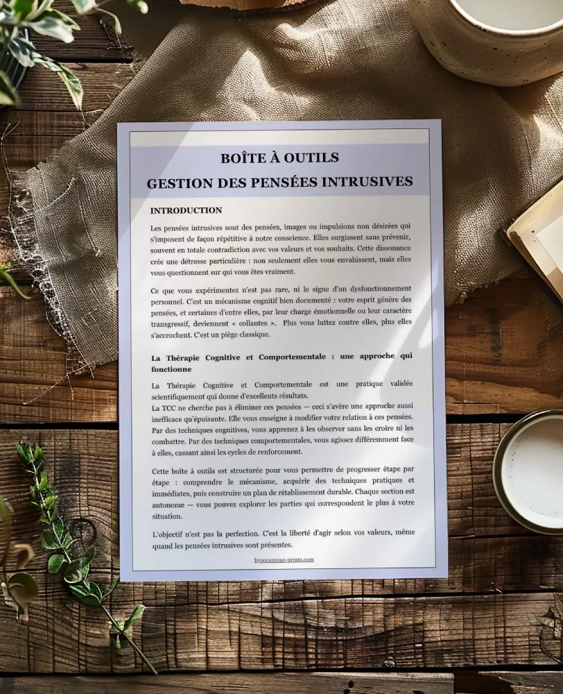 Les Pensées Intrusives – Outils et Exercices Pratiques