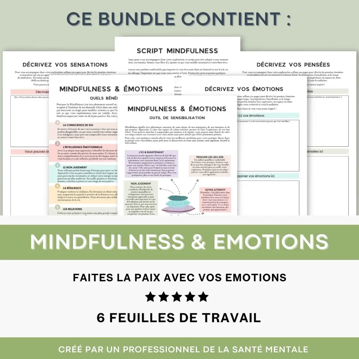 Bundle anxiété - Mindfulness et emotions.webp