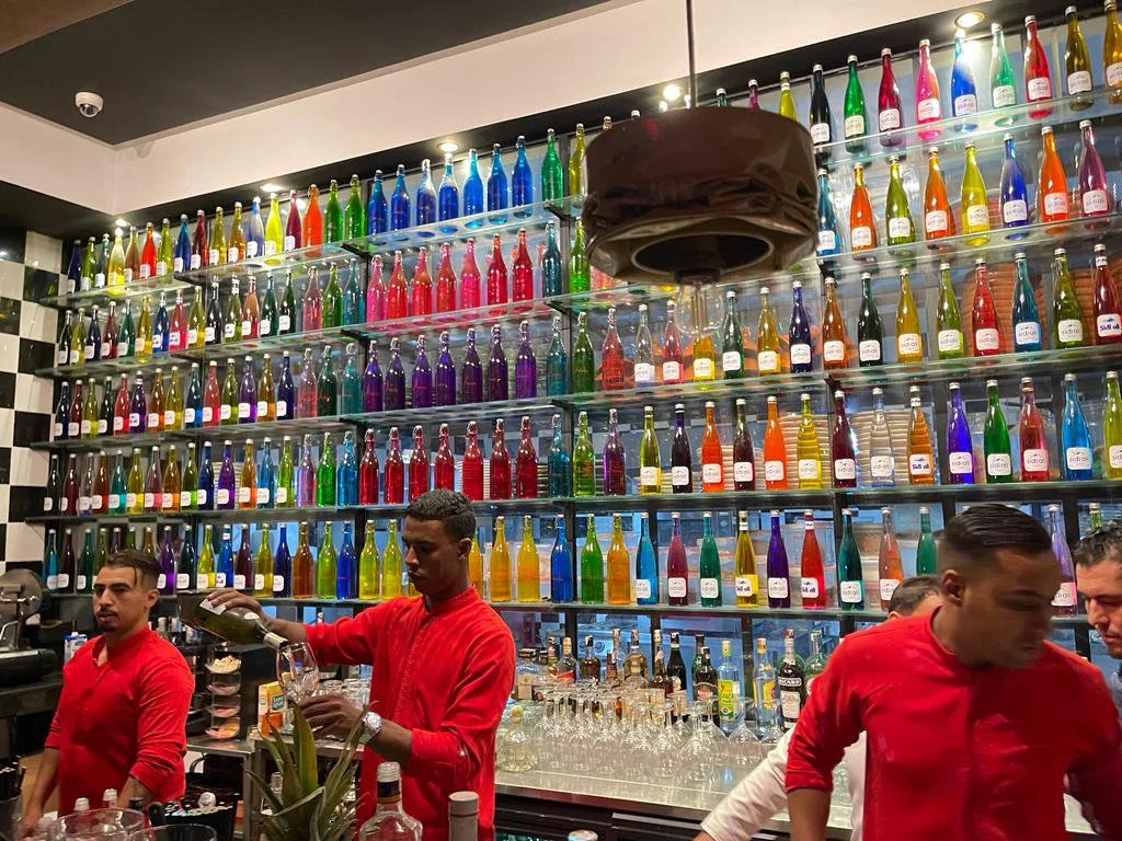 Colorful Bottle Wall Bar Display #1.JPG
